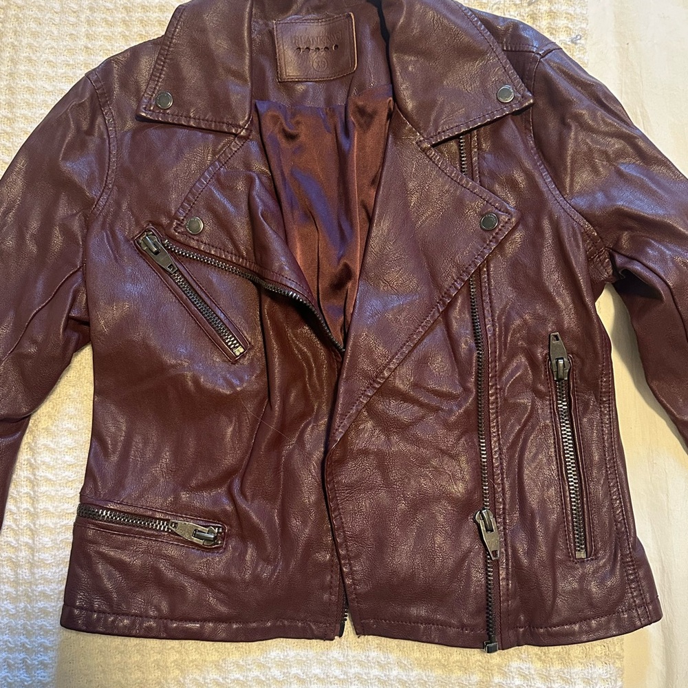 BlankNYC Burgundy Leather Jacket